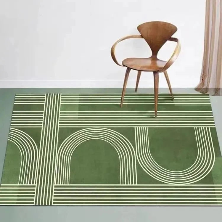 Ma boutique Vert / 80x120cm Tapis pour chambre style nordique Art Géométrique Vert