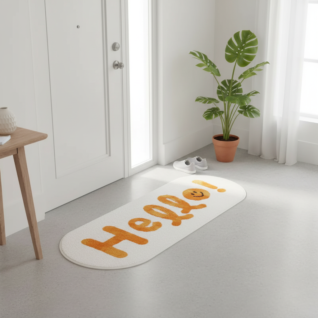 Mini Tapis VIKAMA tout doux - Ambiance entrée scandinave