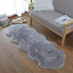 Tapis moelleux en fausse fourrure Gris — Shaggy Premium