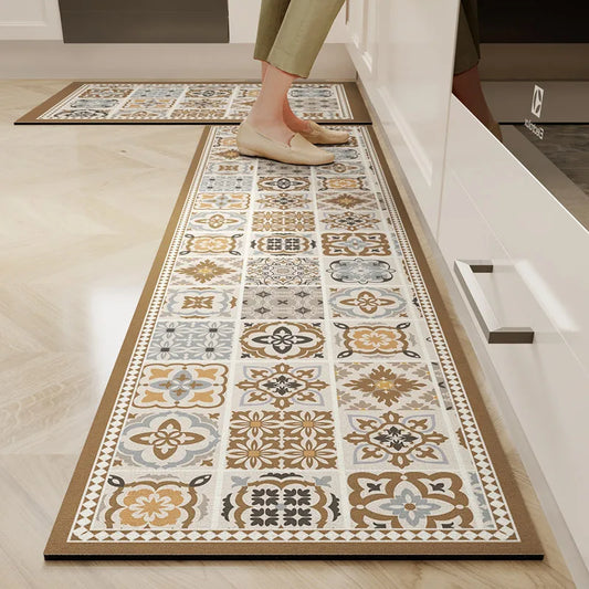 Tapis de cuisine VIKAMA Artistique — Marron