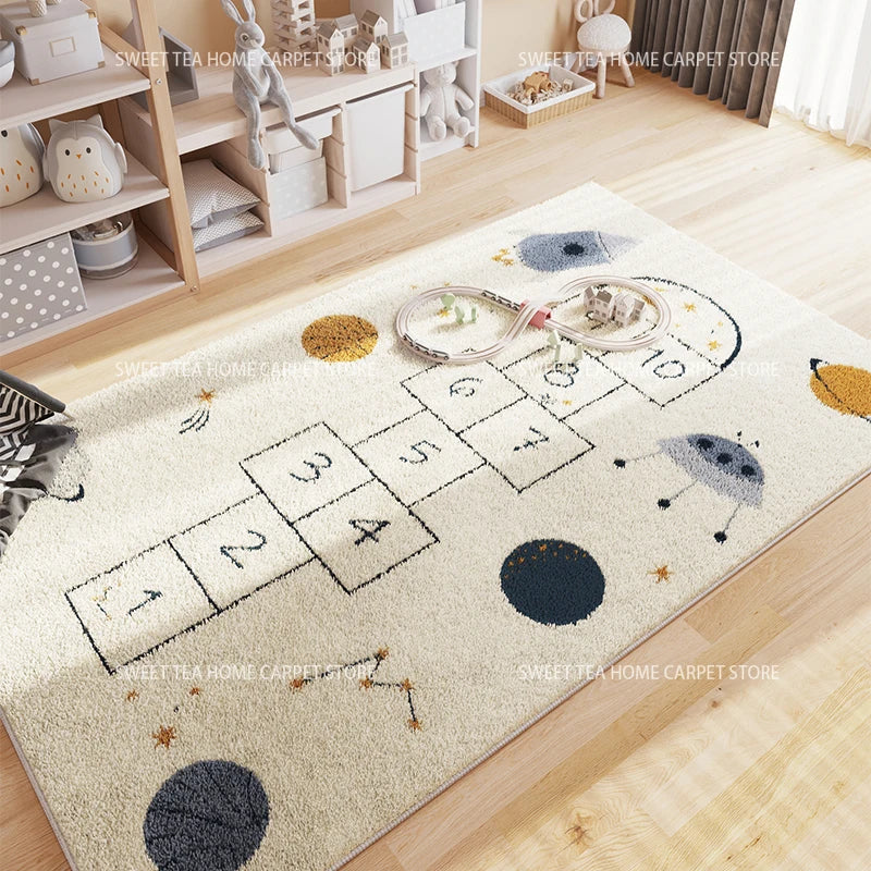 Tapis de chambre style marelle de l'espace Cosysol