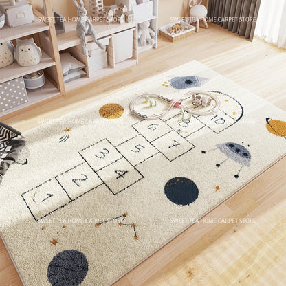 Tapis de chambre style marelle de l'espace Cosysol