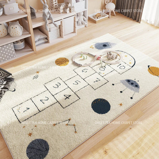 Tapis de chambre style marelle de l'espace Cosysol