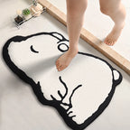 Tapis de bain ours dormeur — Douceur & Sérénité pour votre salle de bain