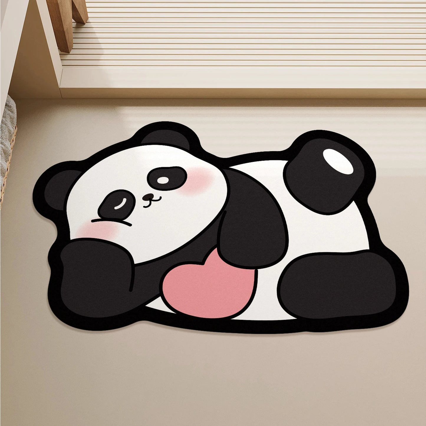 Tapis de bain panda relax — Zen & Sérénité pour votre salle de bain