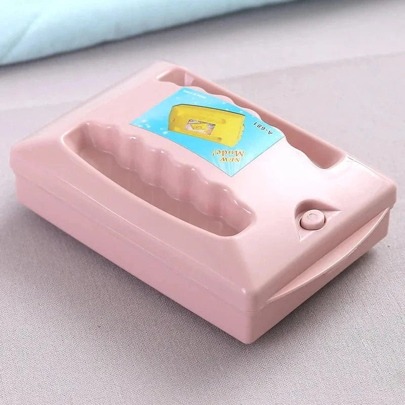 Cosysol pink Brosse à double rouleau pour le nettoyage de tapis