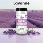 Désodorisant pour tapis : Éliminez les odeurs et rafraîchissez votre intérieur avec notre désodorisant tapis Lavande