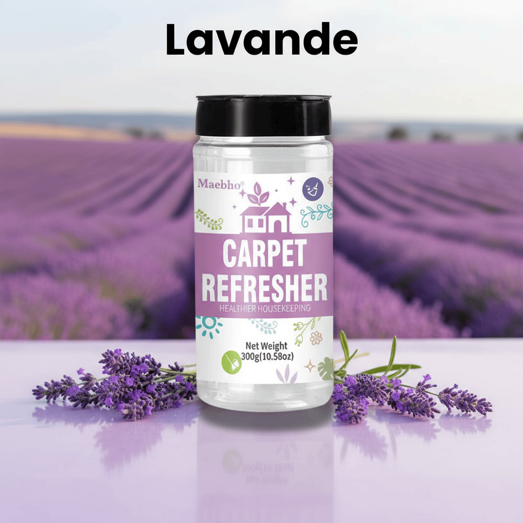 Désodorisant pour tapis : Éliminez les odeurs et rafraîchissez votre intérieur avec notre désodorisant tapis Lavande