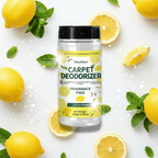 Désodorisant pour tapis : Éliminez les odeurs et rafraîchissez votre intérieur avec notre désodorisant tapis Citron