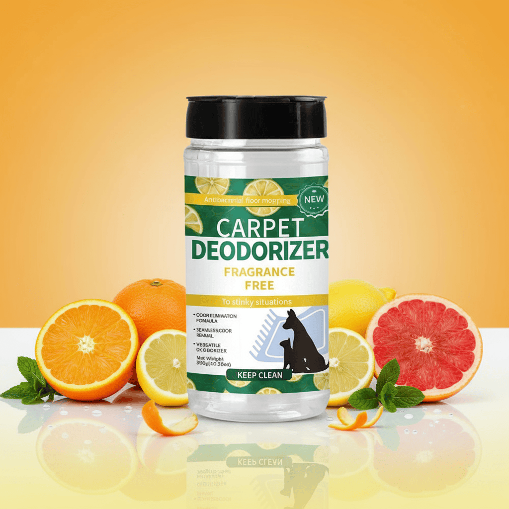 Désodorisant pour tapis : Éliminez les odeurs et rafraîchissez votre intérieur avec notre désodorisant tapis Agrumes