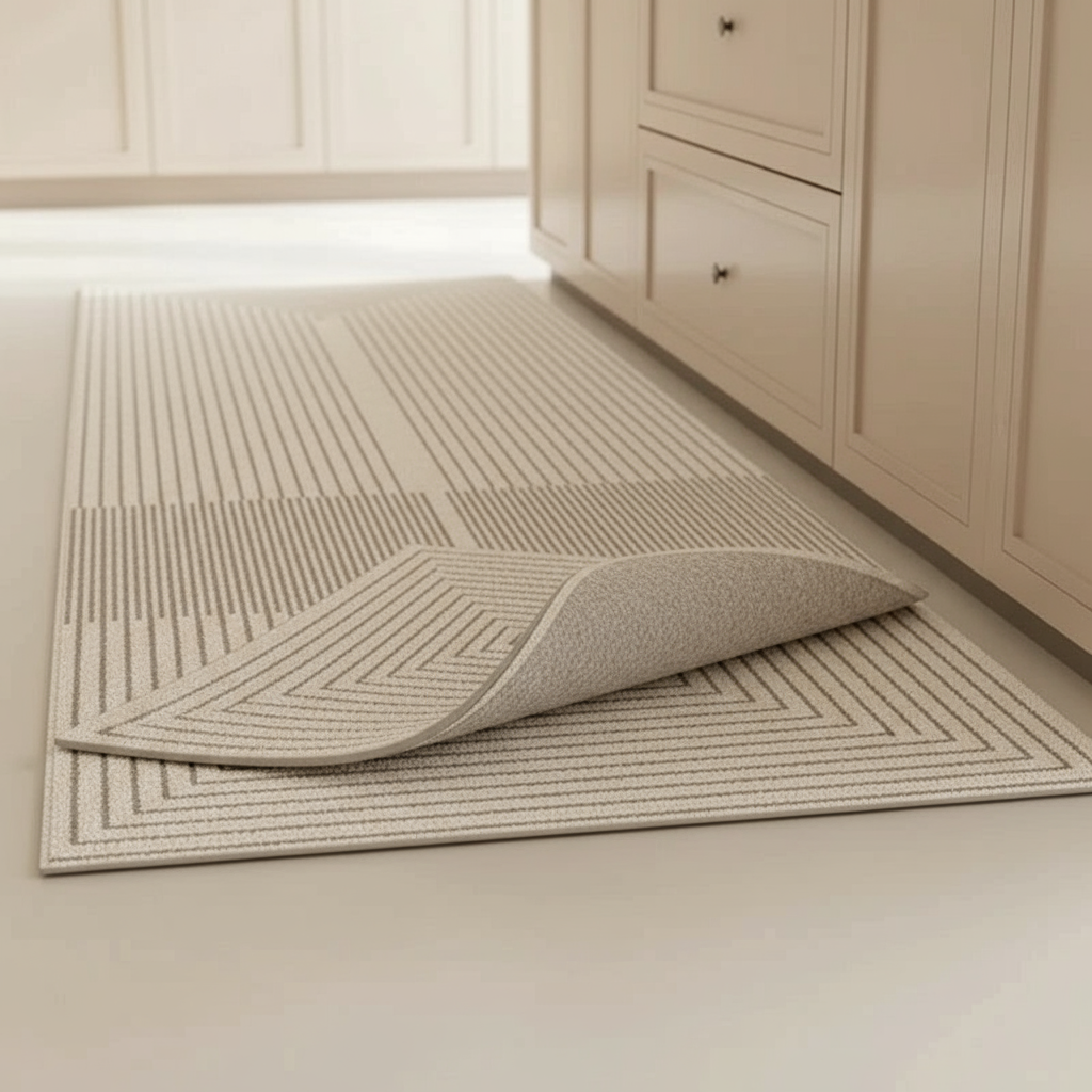 Double Tapis de Cuisine Antidérapant Géométrique pour un Intérieur Sécurisé