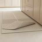 Double Tapis de Cuisine Antidérapant Géométrique pour un Intérieur Sécurisé