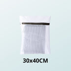 Cosysol Blanc / 30x40cm 2PCS Filet de lavage pour tapis en maille nid d'abeille blancs