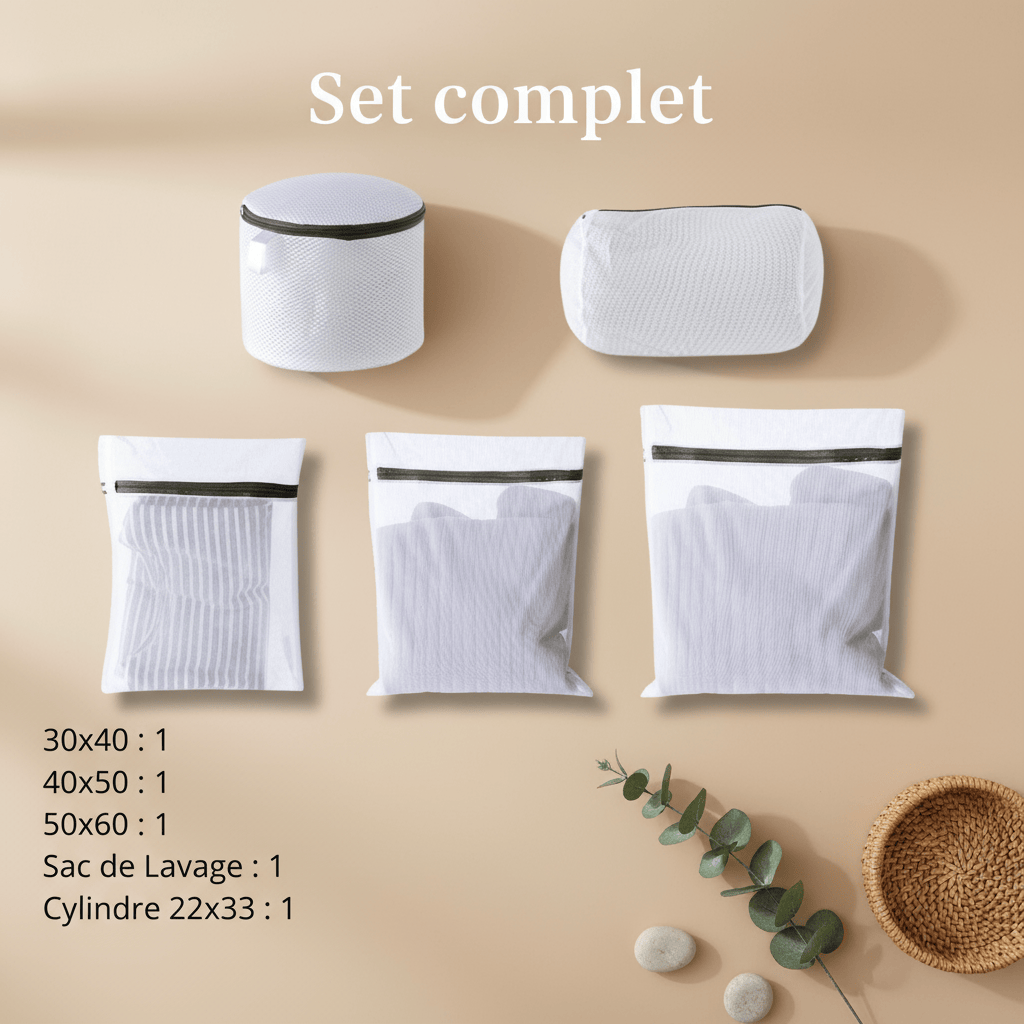 Filet de lavage pour tapis en maille nid d'abeille blancs - Protection optimale pour vos tapis Blanc / SET