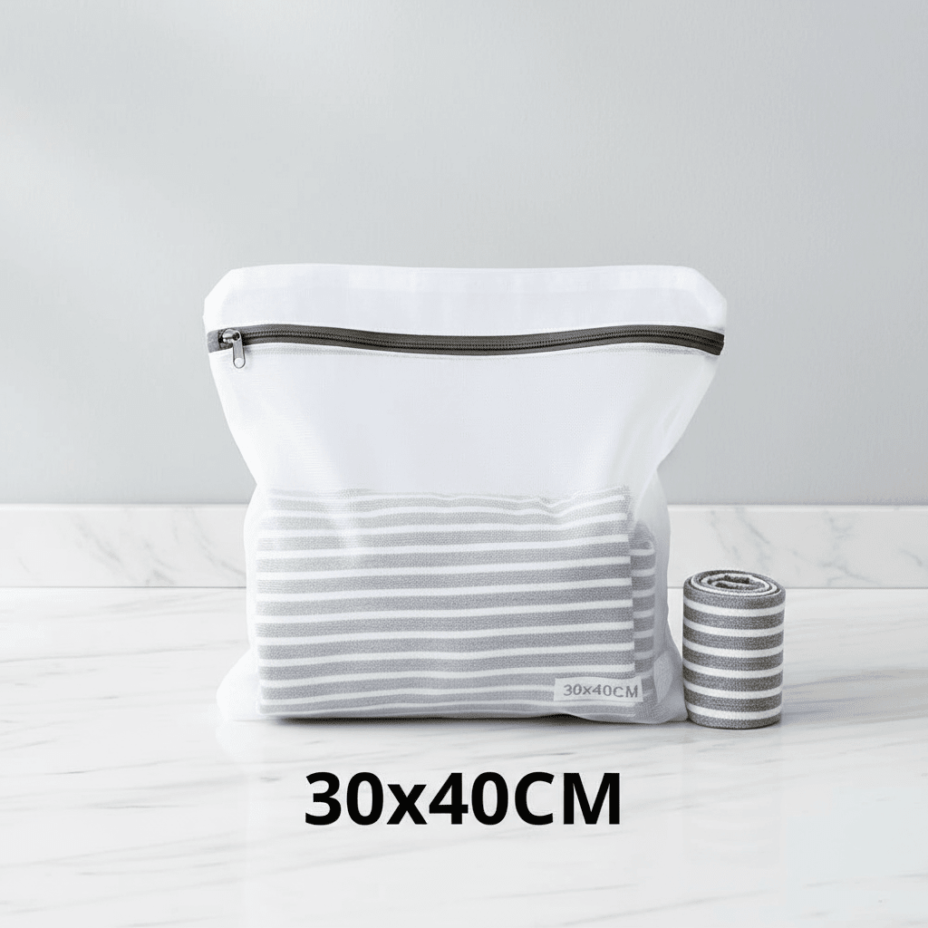 Filet de lavage pour tapis en maille nid d'abeille blancs - Protection optimale pour vos tapis