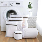 Filet de lavage pour tapis en maille nid d'abeille blancs - Protection optimale pour vos tapis
