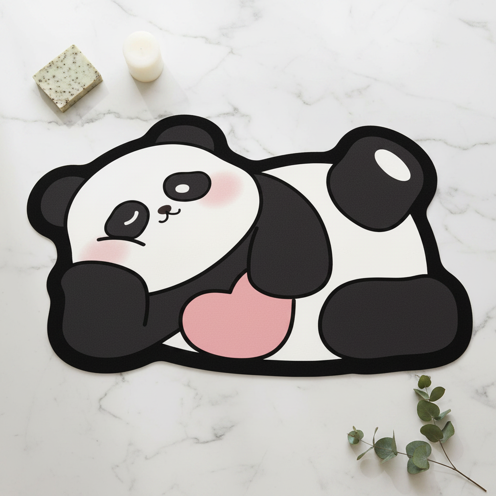 Flat lay panda relax v2