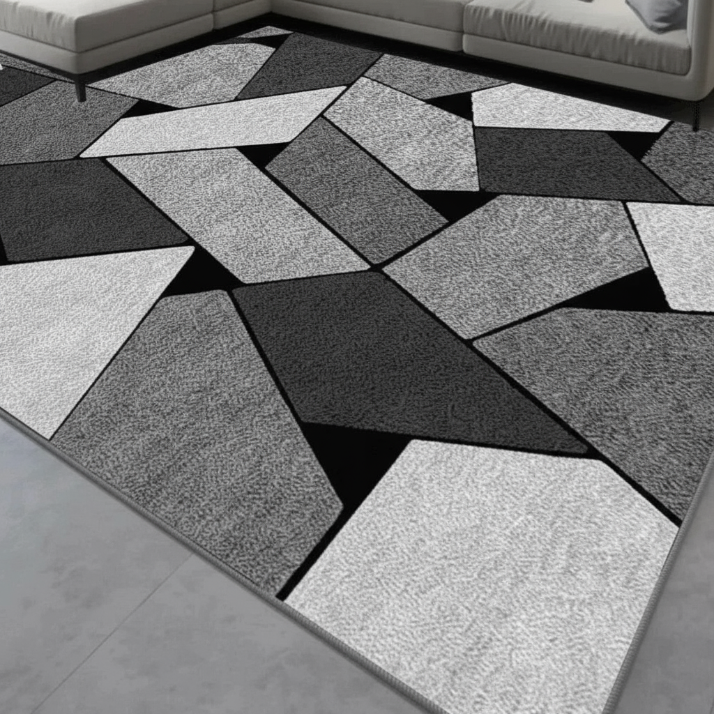 Tapis géométrique Nordique Angle Artistique - survol