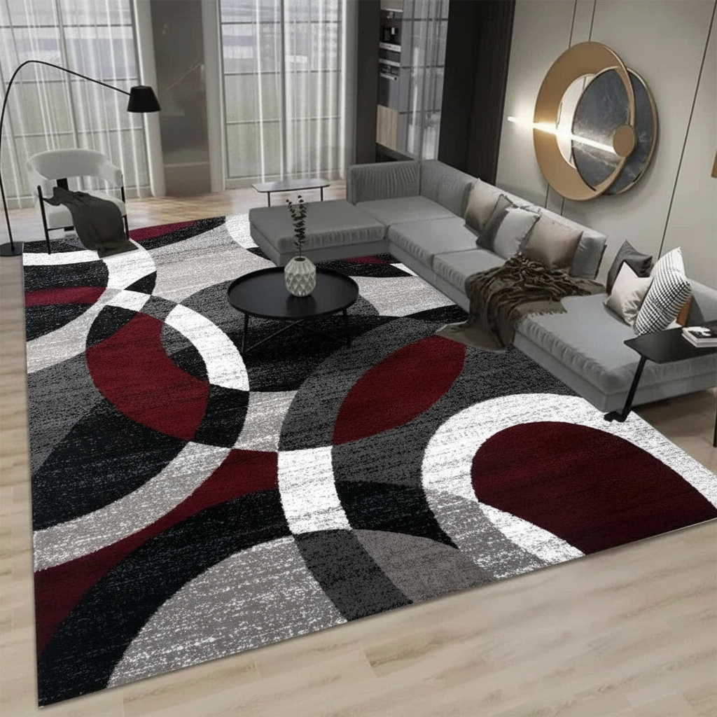 Tapis géométrique Nordique Moderne Ambiance - vue 3