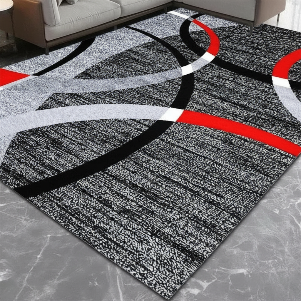 Tapis géométrique Nordique Charme chic - survol