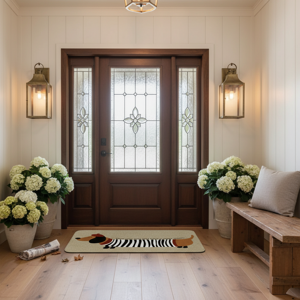 Tapis teckel rayé - Modern farmhouse