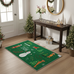 Tapis de porte de Noël Snow