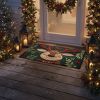 Tapis de porte de Noël Renne joyeux