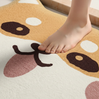 Macro texture tapis de bain chien