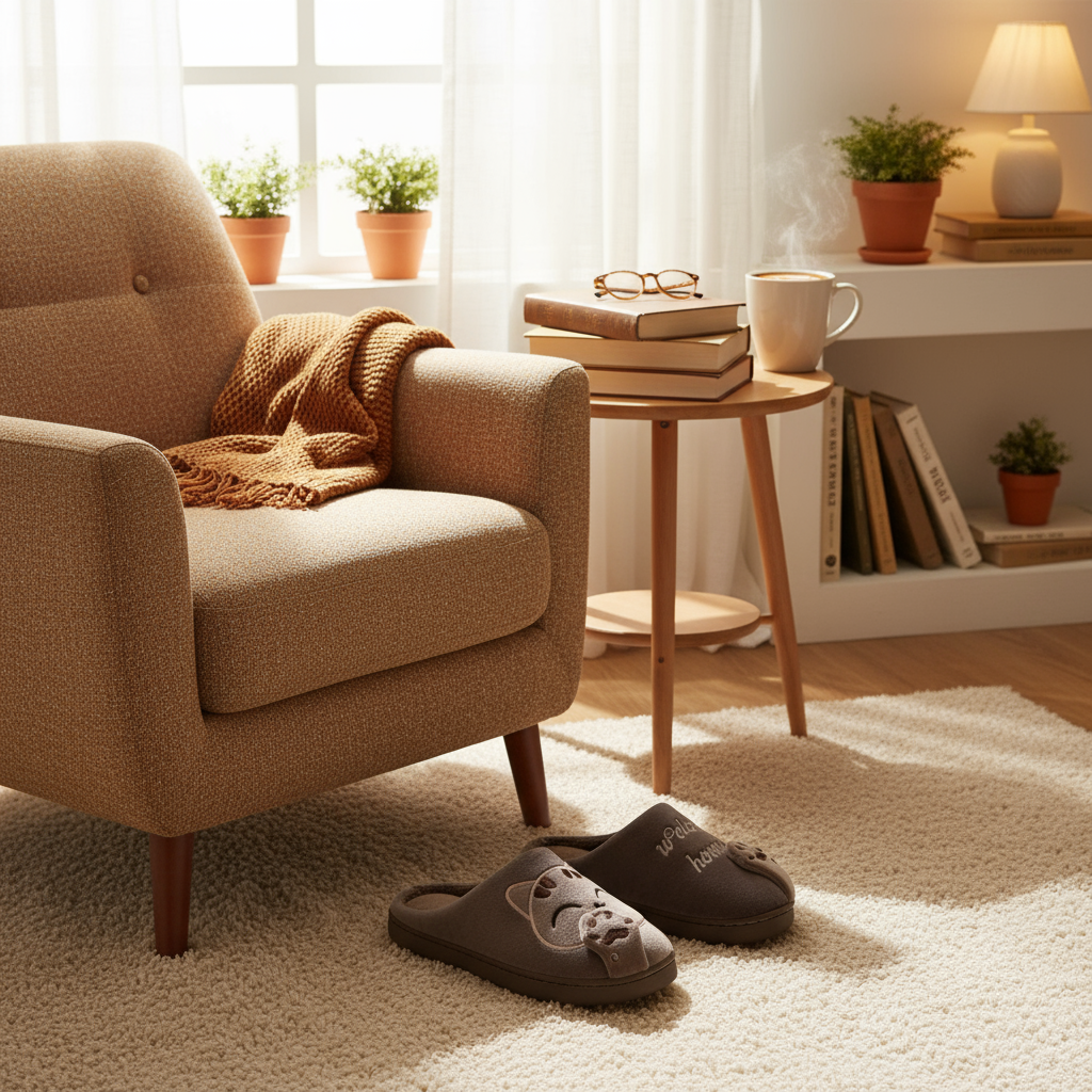 Pantoufles Chat Marron - Confort et Douceur pour Vos Pieds