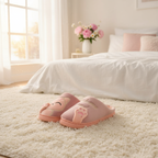 Pantoufles Chat Rose Cosy pour un Confort Optimal