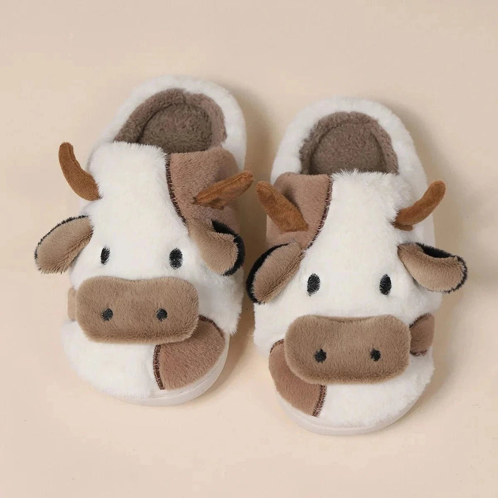 Pantoufles Cosy Vache - Douceur et Confort Assurés pour un Bien-Être Optimal