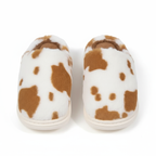 Pantoufles Fourrure Vache Marron pour un Confort Absolu