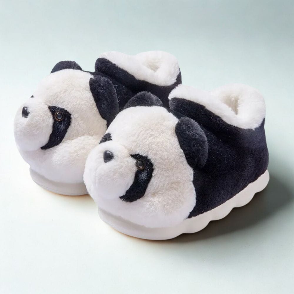 Pantoufles panda câlin - Confort doux et mignonnes pantoufles panda