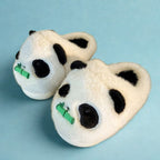 Cosysol Pantoufles panda câlin pousse de bambou