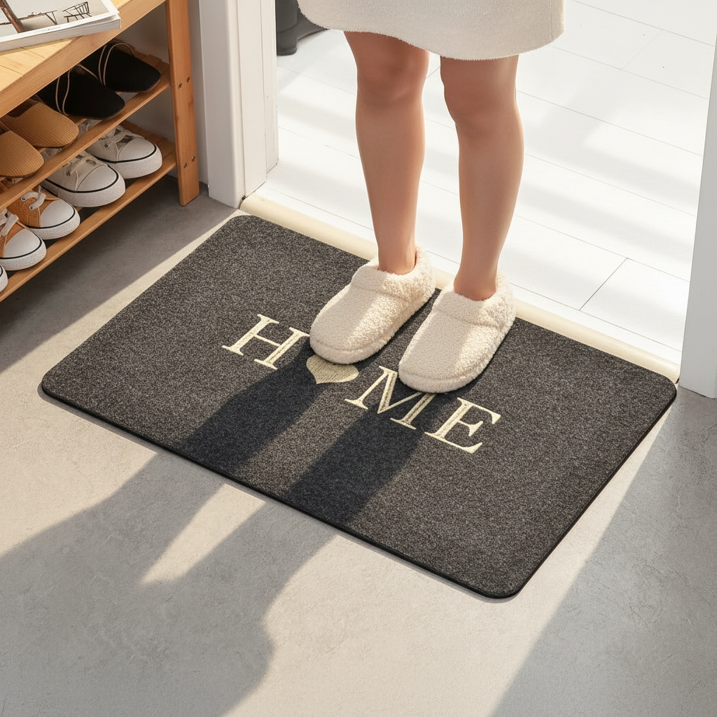 Photo lifestyle personne sur le tapis