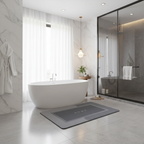 Salle de bain avec baignoire îlot
