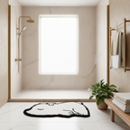 Salle de bain lifestyle tapis ours
