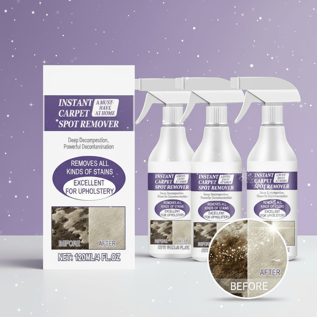 Spray détachant tapis efficace pour un nettoyage optimal Violet / 3pcs