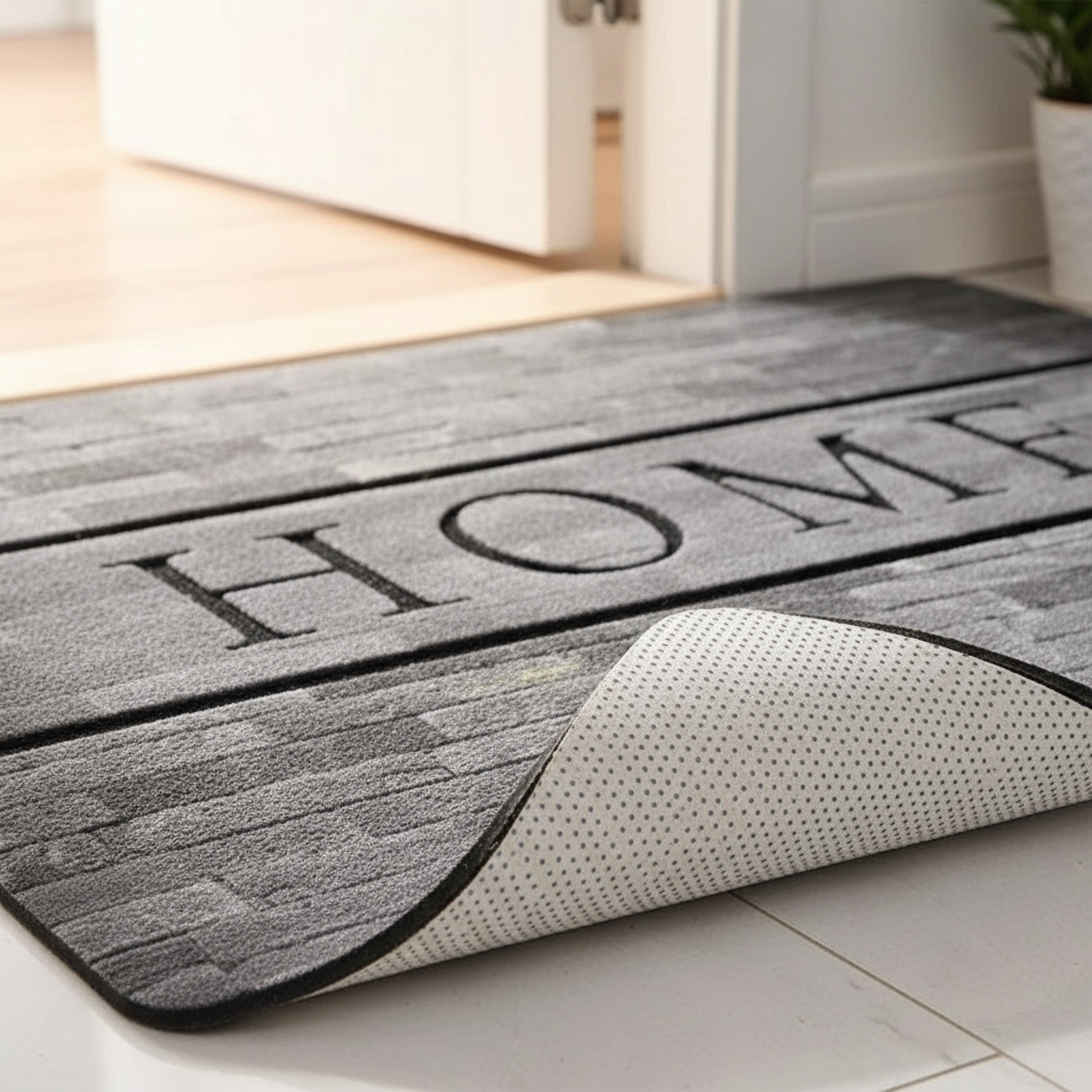 Tapis antidérapant polyester - Détails texture