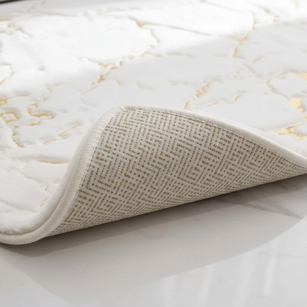 Tapis antidérapant salle de bain blanc de haute qualité