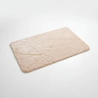 Tapis antidérapant saumon salle de bain - Soyeux et élégant