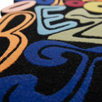 Tapis artistique irrégulier Art Alphabet - Tapis artistique alphabet unique et créatif