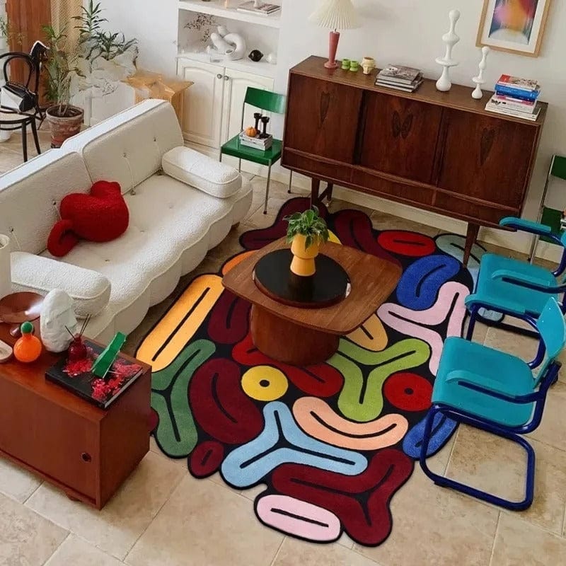 Cosysol Tapis artistique irrégulier couleur mate