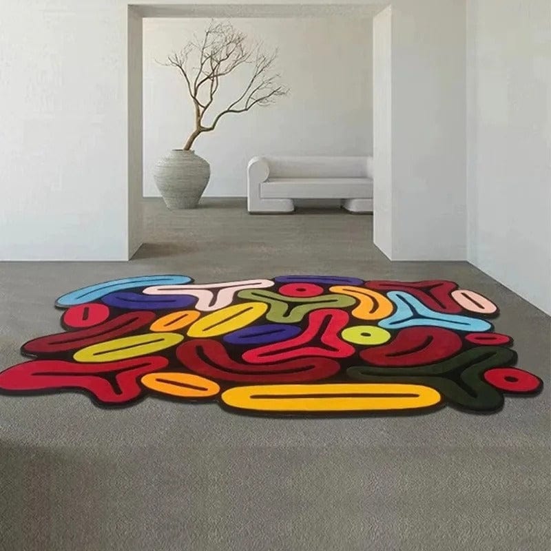 Cosysol Tapis artistique irrégulier couleur mate