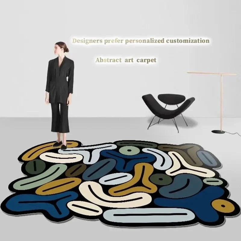 Ma boutique Tapis artistique irrégulier Couleurs Pastel