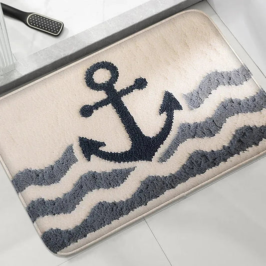 Tapis Bain Antidérapant Marine Absorbant | CosySol Tapis de bain