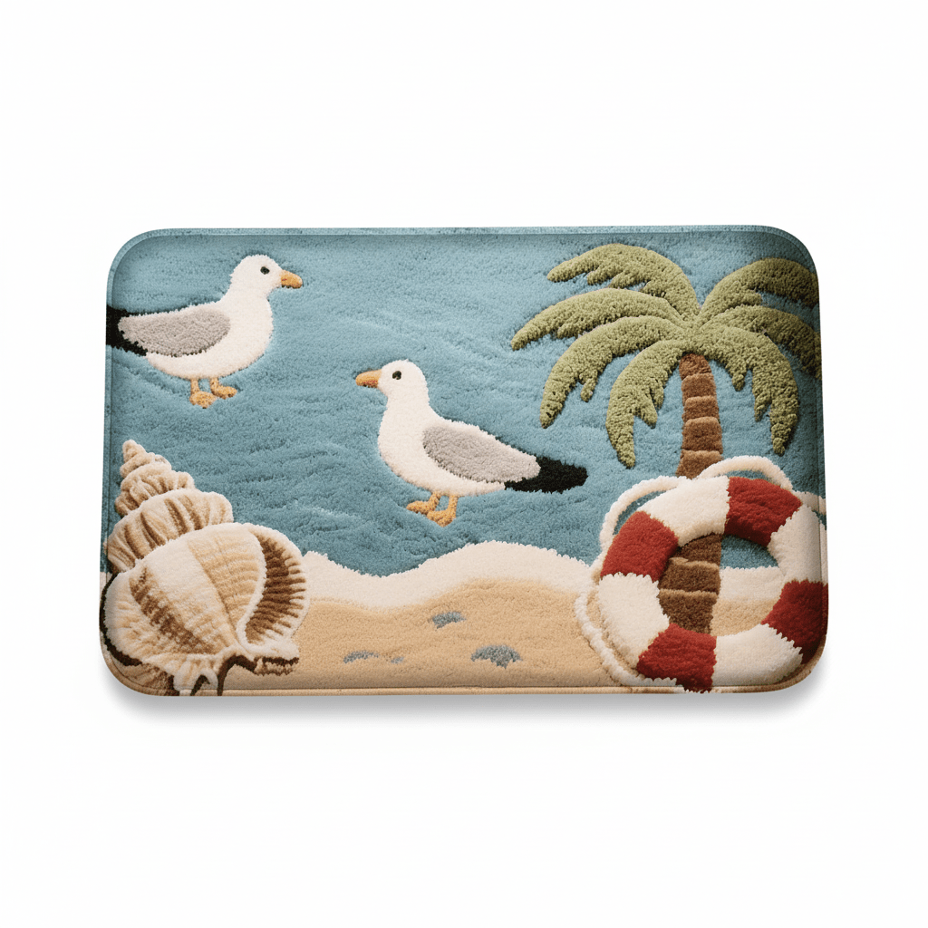 Tapis Bain Antidérapant Plage Absorbant | CosySol Tapis de bain