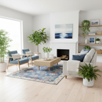 Tapis Berbère Bleu - Élégance Artisanale pour Sublimer Votre Intérieur