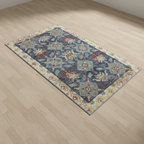 Tapis Berbère Bleu - Élégance Artisanale pour Sublimer Votre Intérieur Bleu / 50x80cm