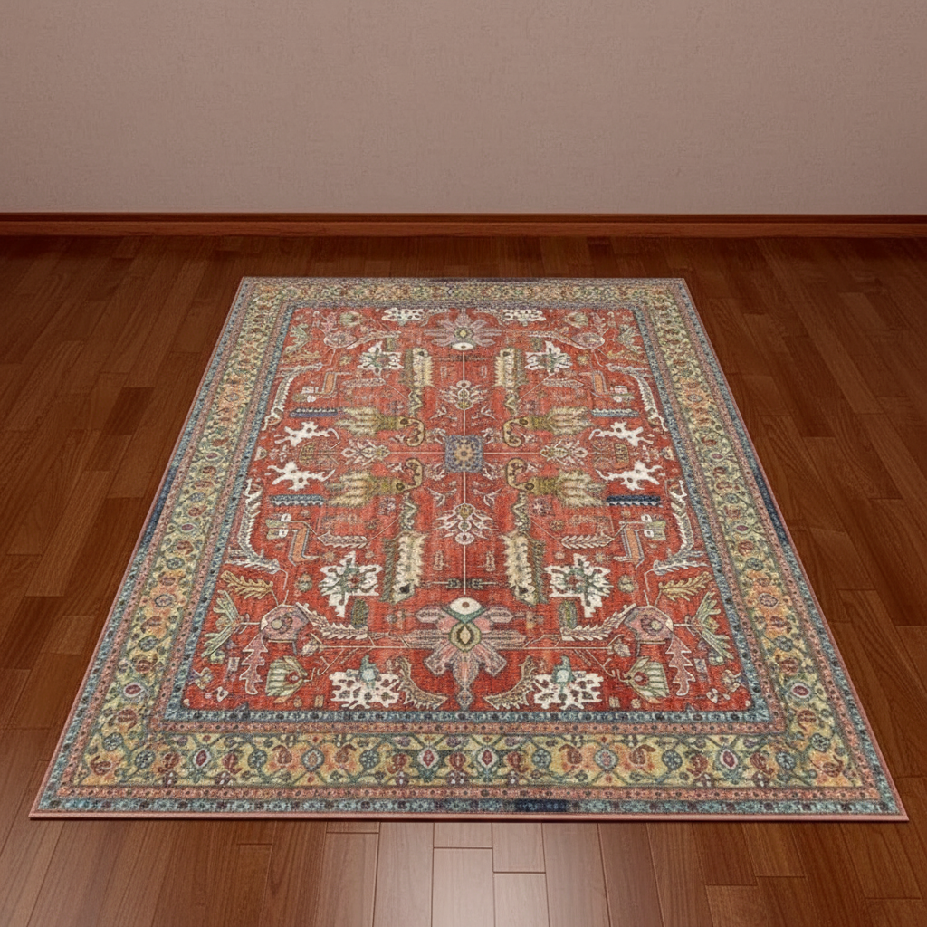 Tapis Berbère Cocooning Coloré, le Tapis Berbère Coloré Idéal pour votre Décor Rouge / 50x80cm